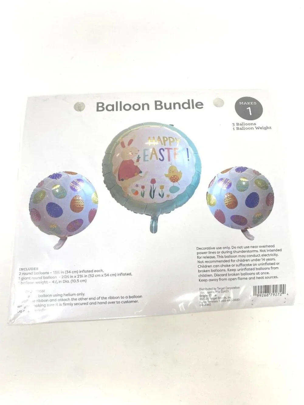 Target 3pc Easter Foil Balloon Spritz™ Decor Party Festive Decor